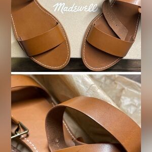 Madewell cognac leather sandals